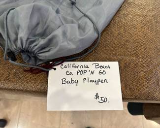 California Beach Co. Pop 'N Go Baby Playpen - new??