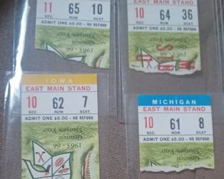 michigan state game of the century 1966 vs Notre Dame plus other 1966 tickets