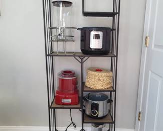 Display case - metal and wood