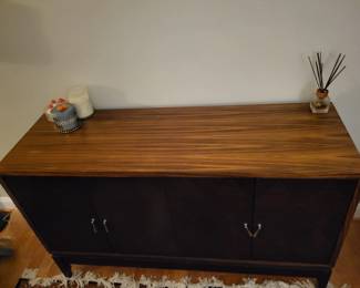 Antique, custom all wood sideboard.
