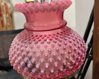 FENTON GLASS LAMP