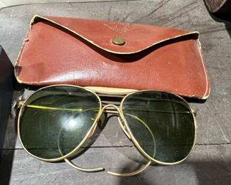 WW2 AMERICAN OPTIC 12K GOLLED FILLED SUNGLASSES