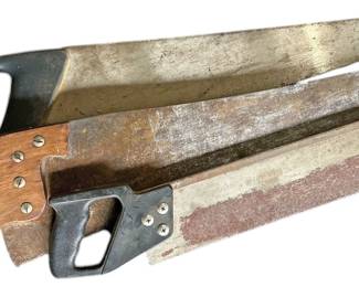 Three Vintage Hand Saws Stanley 