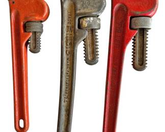 Three Vintage HeavyDuty Pipe