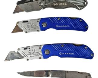 4 Folding LockBack Knives