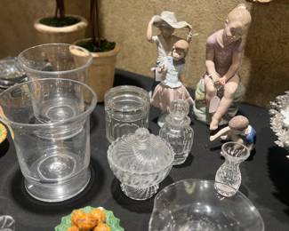 Lladro, Simon Pearce, Baccarat, Majolica, Bing & Grondahl, Waterford