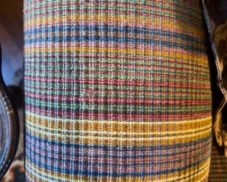 Close up of fabric on chair, in excellent condition