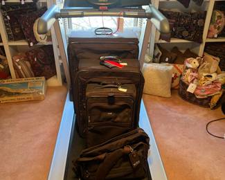 Precor Precision Series treadmill, Tumi luggage