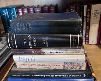 1919 Rudyard Kipling, signed copy of The Permian Basin, signed copy of Riding for the Brand, signed copy of On His Native Heath