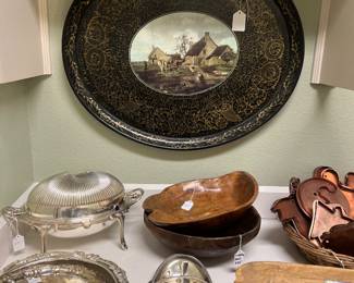 Hand painted Victoria & Albert tray