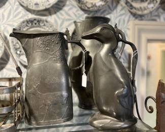 Kayserzinn German pewter pitchers