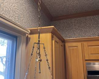 Old brass Roman scale