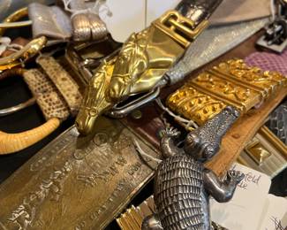 Amazing collection of belts: Judith Leiber, Alexis Kirk, Ralph Lauren, Brenda Schoenfeld, Tiffany & Co, Leggiadro and more