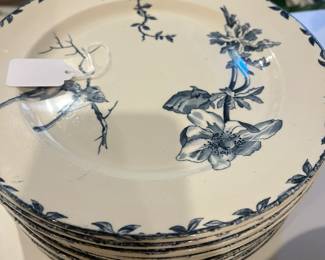 Set of 12 Oxford plates