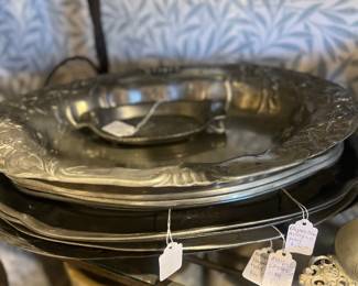 Kayserzinn German pewter platters
