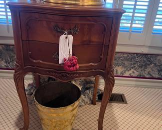 French side table, Japanese tray