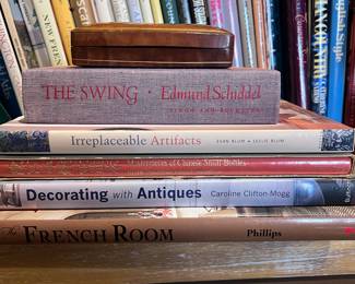 Hollowed out velvet book (The Swing), interesting coffee table books