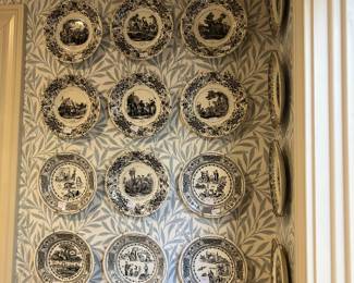 French Gien plate collection