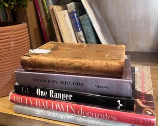 Very old copy of Pilgrim’s Progress, signed first edition Billy Baldwin design books