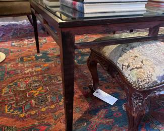 Beautiful metal and glass coffee table