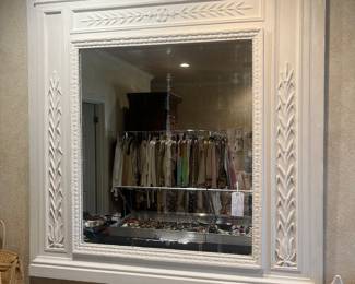 Very large antique mirror