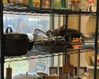 Griswold Cast Iron Mint Condition, Wagner Ware Cast Iron Mint Condition, vintage and antique cooking tools and pans