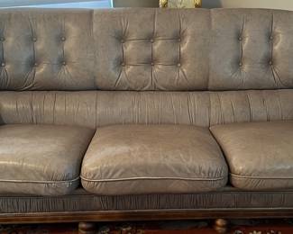Vintage Italian Leather Sofa