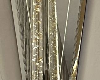 Vintage Art Deco Style Mirrored Sconces pair