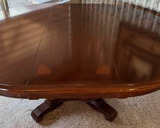 Dining Table w Leaf, 2 Arm Chairs, 4 Side Chairs
