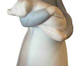 Lladro 1969 Girl Holding Piglet Spain