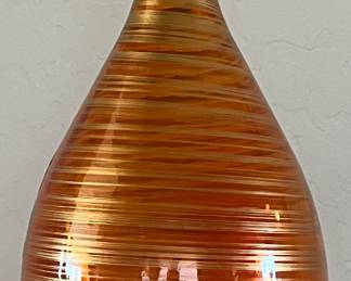 Vintage Glass Bottle Amber