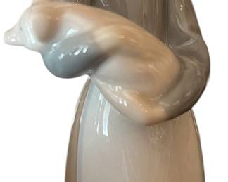 Lladro Girl w Pig 1011 Spain