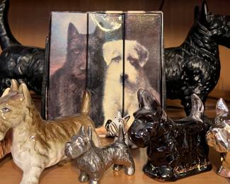 Scotties...Bookends, Figurines