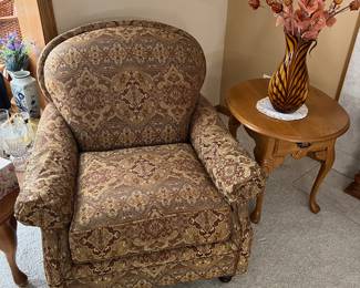 King Hickory Furniture Arm Chair, Peter’s-Remington Side Table