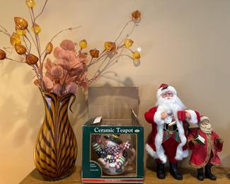 Vase, Christmas Decor