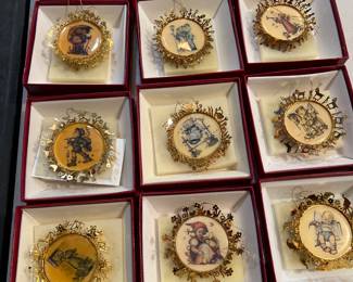 Hummel Gold Christmas Ornament Collection 