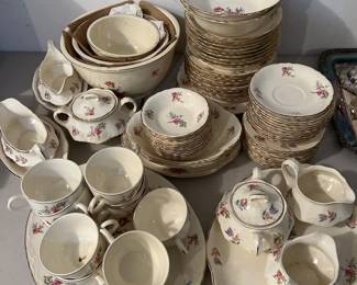 Homer Laughlin Priscilla Pattern China Set