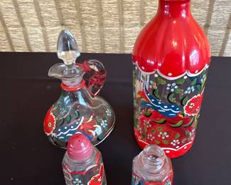 Hand Painted Glass Kitchen Items