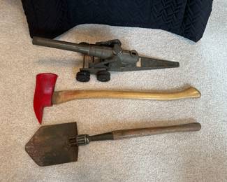 Big Bang Toy Cannon, Axe, Folding Shovel