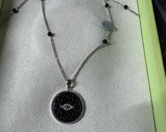 Sterling silver necklace and pendant
