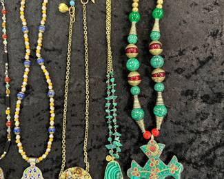 One of several cross designs and/or materials.  There are sterling, Marino glass, pewter,  poured metal, and pottery crosse’s, to name a few.  