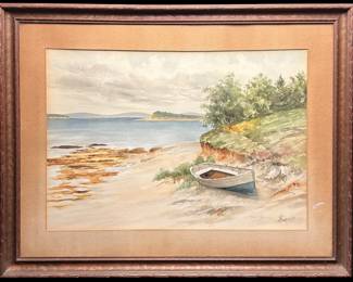 Listed Artist J.H.Garratt Signed & Framed Watercolor