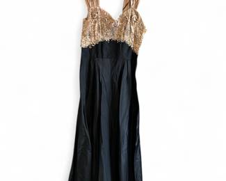 Martin Simon NY 1950's Handmade Jeweled Ballgown Size 6