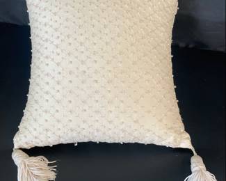 Waterford Silk Seed Pearl Tassel Pillow