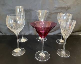 VW Wedgwood Martini Glasses, Stuart, Wedgwood,Miller Rugaska Glasses