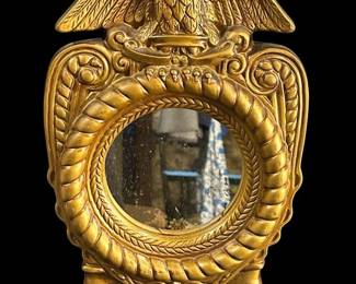 Federal Convex Gilt Wood Mirror Eagle