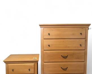 Wooden Side Table And Dresser