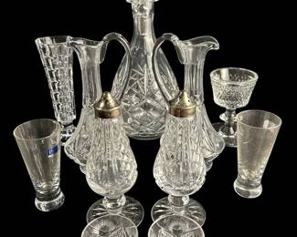 Crystal Glass Collection, Decanter, Vases, Etc. Feat. Marquis