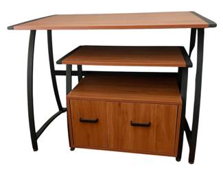 Desk & Cabinet Set