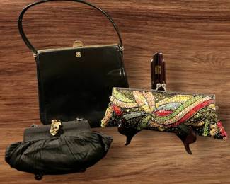 Glam Handbag Set, Vintage Clutches Handbag